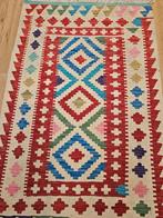 Handgeweven oosterse wollen kelim 120x75, Info@SlatsAntiek.nl, Crème, 100 tot 150 cm, Vof Slats Antiek