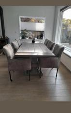 Eetkamerstoelen kloostertafel Salontafel landelijk, Ophalen, Zo goed als nieuw, Landelijk, 4 tot 6 stoelen