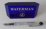 Waterman transparante vulpen (nieuw showroom model), Verzamelen, Pennenverzamelingen, Nieuw, Met doosje, Ophalen of Verzenden