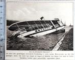 Wormerveer, boot Alkmaar Packet I op dijk geslagen in 1917, Verzamelen, Foto's en Prenten, Verzenden