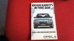 OPEL KADETT BOEKJE 100.000 KADETT VERKOCHT IN TWEE JAAR 1986, Ophalen of Verzenden, Nieuw, Opel