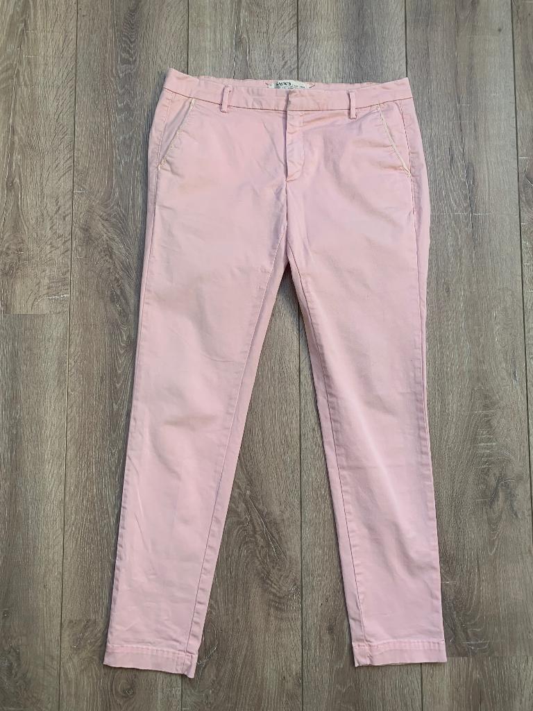 Sacks pantalon 7/8 recht lt. roze beige 38/M, Maat 38/40 (M), Verzenden, Zo goed als nieuw, Sacks