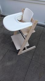 Stokke Tripp Trapp stoel, met tafelblad en babyset, Ophalen, Gebruikt, Meegroeistoel