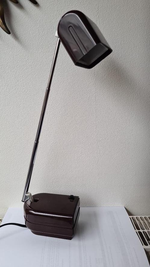 Telescopische bureaulamp , design Fagerhults, donkerbruin, Huis en Inrichting, Lampen | Tafellampen, Zo goed als nieuw, Minder dan 50 cm