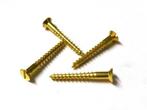 10-25 Messing schroeven verzonken kop 5 x 50 woonboot kotter, Watersport en Boten, N, Verzenden, Nieuw, N