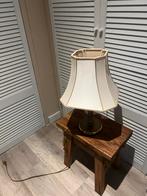 Antiek Tafellampje met Stijlvolle Kap, Ophalen, Gebruikt, Metaal, Minder dan 50 cm