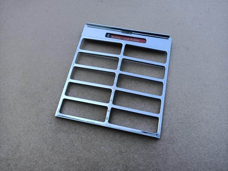 Titelrekje Seeburg 100J/JL/ HF-100R (1955) jukebox, Verzamelen, Automaten | Jukeboxen, Gebruikt, Seeburg, 1950 tot 1960, Verzenden