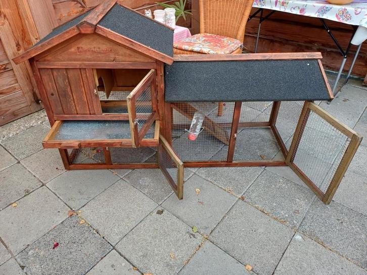 Konijnhok zgan., Dieren en Toebehoren, Knaagdieren en Konijnen | Hokken en Kooien, Zo goed als nieuw, Hok, Minder dan 60 cm, Minder dan 75 cm