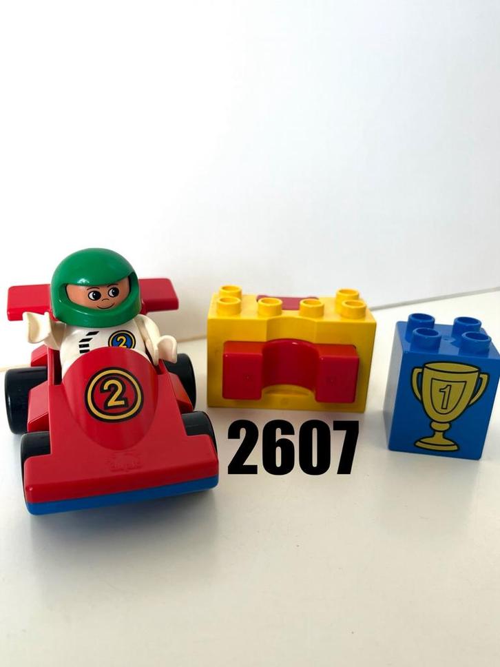 Lego DUPLO 2607 - Racer met katapult, Kinderen en Baby's, Speelgoed | Duplo en Lego, Gebruikt, Duplo, Ophalen of Verzenden
