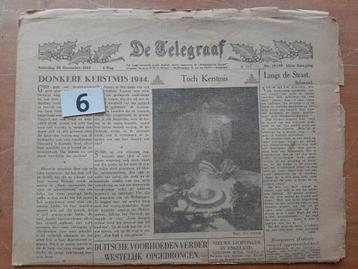 Oorlogskrant De Telegraaf KERSTNUMMER 1944 beschikbaar voor biedingen