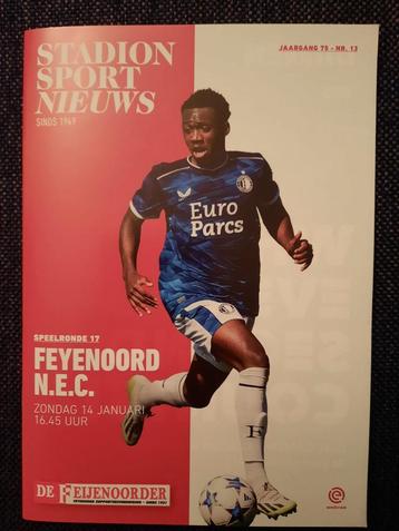 Programmaboekje Feyenoord - NEC Nijmegen 14.01.2024 