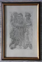 3x Jan Toorop steendruk; 3-luik, Ophalen of Verzenden