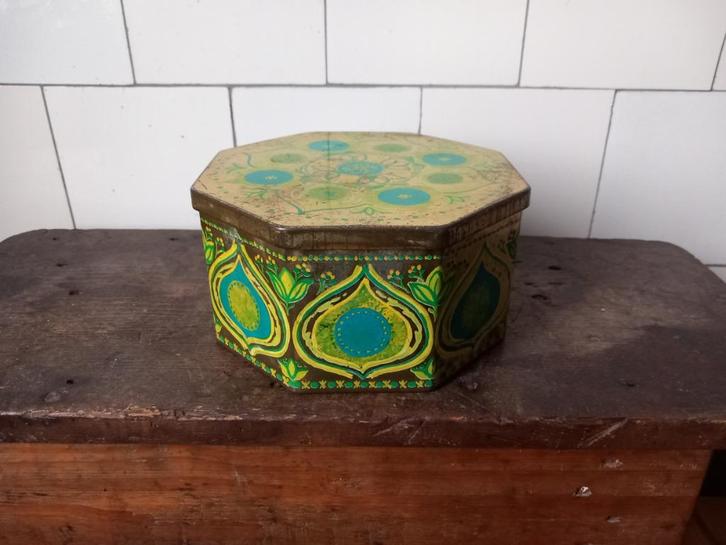 mooi blik, koekblikje trommel deens design ira denemarken, Antiek en Kunst, Curiosa en Brocante, Verzenden