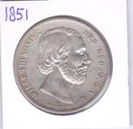 Heel nette rijksdaalder 1851 Willem 3 voor 60 euro, Ophalen of Verzenden, Koning Willem III, Losse munt, Zilver