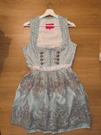 Krüger Madl Dirndl Maat 40 Blauw/Grijs, Maat 38/40 (M), Krüger Madl, Ophalen of Verzenden, Zo goed als nieuw