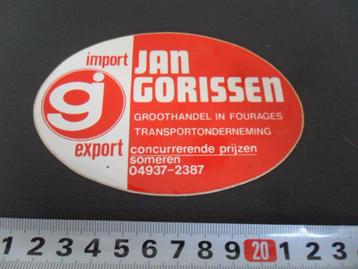 sticker Someren JAN GORISSEN Groothandel in fourages  beschikbaar voor biedingen