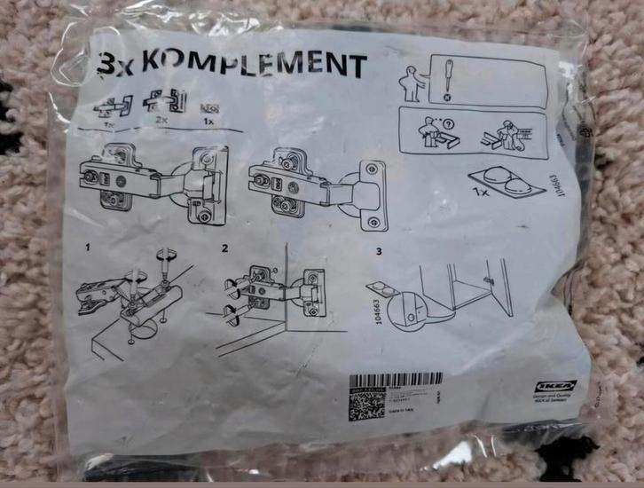 Scharnieren Komplement, Huis en Inrichting, Kasten | Kledingkasten, Nieuw, Minder dan 100 cm, 50 tot 100 cm, Ophalen of Verzenden