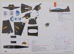 Bouwplaat PC-7 Pilatus Turbo Trainer Koninklijke Luchtmacht., Verzamelen, Militaria | Algemeen, Ophalen of Verzenden, Luchtmacht