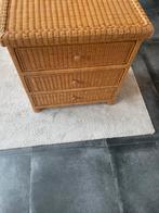 Mooie Rieten ladenkast, Huis en Inrichting, Kasten | Ladekasten, Zo goed als nieuw, 3 of 4 laden, Minder dan 100 cm, 25 tot 50 cm