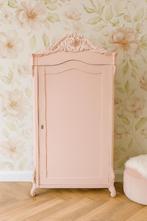 Prachtige authentieke Biedermeier kast Pink Clay 1840, Ophalen, Kast, 50 tot 70 cm, 105 cm of meer