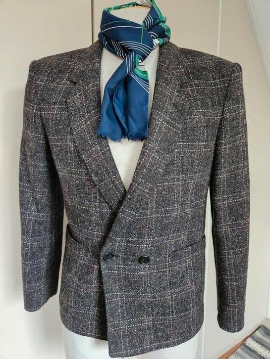 Double breasted vintage tweed 46/48 €50, Kleding | Heren, Kostuums en Colberts, Nieuw, Maat 48/50 (M), Verzenden