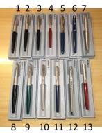 PARKER VULPENNEN NRS 1 T/M 7, Gebruikt, Parker, Met doosje, Ophalen of Verzenden