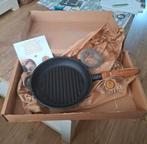 maysternya gietijzeren grilpan rond 24cmx4cm, Gietijzer, Nieuw, Ophalen of Verzenden, Keramische plaat