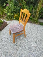 eiken stoel gratis, Huis en Inrichting, Stoelen, Ophalen, Gebruikt, Bruin, Eén
