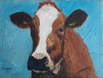 LEUK PORTRET KOE 🐄 RUNDVEE 🐄 MELK🥛NATUUR>DIEREN 🐄 KOEIEN, Antiek en Kunst, Ophalen of Verzenden