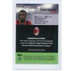 20-21 Topps Chrome UEFA Pierre Kalulu ac milan Signed card, Buitenlandse clubs, Spelerskaart, Nieuw, Ophalen of Verzenden