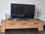 TV meubel massief gestoomd eiken, Ophalen, Gebruikt, 150 tot 200 cm, Eikenhout