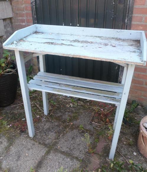Leuke oppottafel. Opknapper., Tuin en Terras, Tuintafels, Gebruikt, Rechthoekig, Hout, Ophalen
