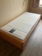 Eenpersoonsbed met lattenbodem, Huis en Inrichting, Slaapkamer | Bedden, Ophalen, Gebruikt, 90 cm, Eenpersoons