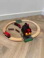 Heel goed Brio houten trein boerderij set 33719 spoor rails, Verzenden, Zo goed als nieuw, Overige typen