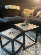 Eiken salontafel/ setje salontafels, Huis en Inrichting, Tafels | Salontafels, Ophalen, Minder dan 50 cm, Eikenhout, Nieuw
