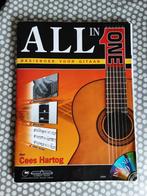 Cees Hartog - All in One  basisboek voor gitaar, Muziek en Instrumenten, Bladmuziek, Les of Cursus, Ophalen of Verzenden, Populair
