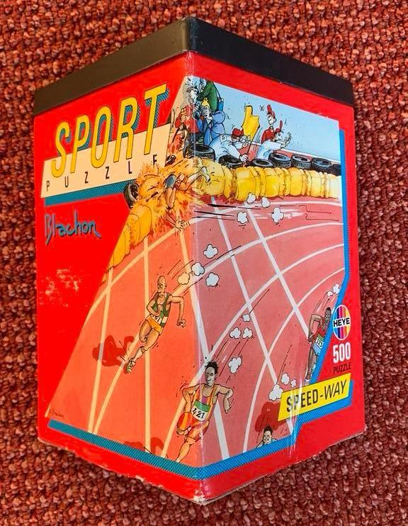 Heye puzzel Speed Way van Blachon, Hobby en Vrije tijd, Denksport en Puzzels, Zo goed als nieuw, 500 t/m 1500 stukjes, Ophalen of Verzenden