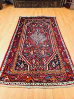 Perzisch Handgeknoopt Hamadan Tapijt. Prachtige kleuren!, 100 tot 150 cm, Perzisch, Ophalen of Verzenden, Zo goed als nieuw