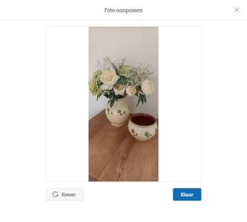 Aardewerk vaas en pot Hoogte pot  beschikbaar voor biedingen