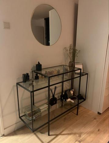 Sidetable/dressoir Riverdale zwart glas beschikbaar voor biedingen