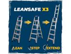 3 in 1 ladder uitschuifbare telescoopladder, Doe-het-zelf en Verbouw, Steigers, Ophalen of Verzenden, Nieuw, Rolsteiger of Kamersteiger
