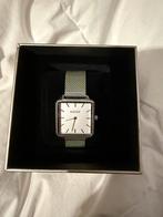 Zilver Burker horloge vierkant, Sieraden, Tassen en Uiterlijk, Horloges | Dames, Overige merken, Staal, Polshorloge, Ophalen of Verzenden