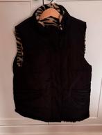 Bodywarmer, 2 zijden draagbaar (zwart/panter) maat 158-164, Ophalen of Verzenden, Zo goed als nieuw, Meisje, Jas