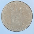 2 1/2 Gulden / Rijksdaalder Zilver uit 1854 van Willem III, Koning Willem III, Verzenden, Zilver, Losse munt