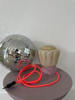 Thabur lamp | art deco | vintage | tafellamp | nachtlamp, Minder dan 50 cm, Glas, Gebruikt, Ophalen of Verzenden
