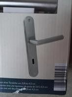 Deurklinkset met sleutelgat, rvs, nieuw in de verpakking, Ophalen of Verzenden