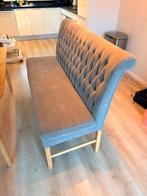 Grijs bankje eetkamer, Huis en Inrichting, Ophalen, Gebruikt, 4 tot 6 stoelen