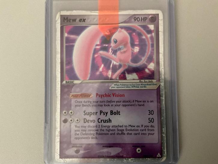 Mew ex - 100/110, Hobby en Vrije tijd, Verzamelkaartspellen | Pokémon, Gebruikt, Losse kaart, Verzenden