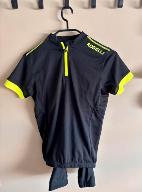 Rogelli jersey bibshort en short, Fietsen en Brommers, Fietsaccessoires | Fietskleding, Zo goed als nieuw, Kinderen, Bovenkleding