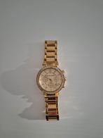 Michael Kors gouden dameshorloge met strass, Overige merken, Polshorloge, Ophalen of Verzenden, Zo goed als nieuw